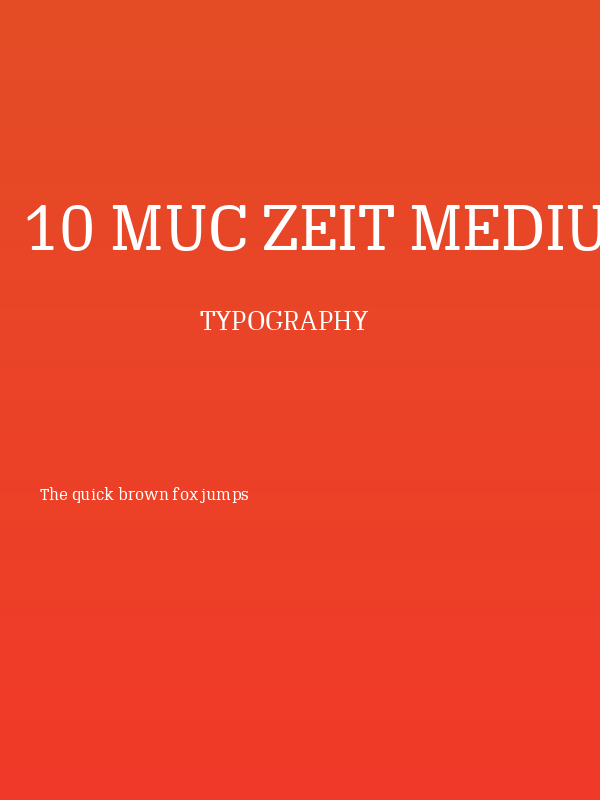 10 Muc Zeit Medium Poster