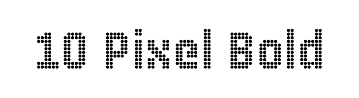 10 Pixel Bold  Free Fonts Download