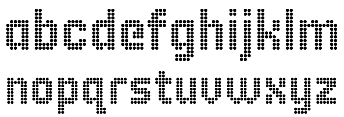 10 Pixel Bold Font LOWERCASE
