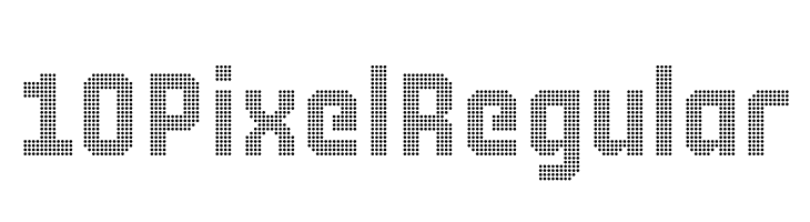 10 Pixel Regular  フリーフォントのダウンロード