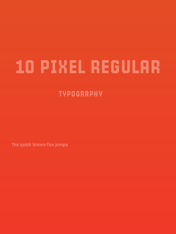 10 Pixel Regular Poster