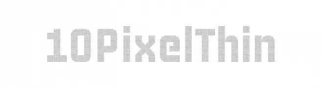 10 Pixel Thin  font caratteri gratis