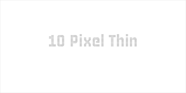 10 Pixel Thin Logo