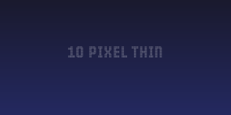 10 Pixel Thin Social Header