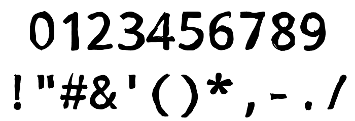 1.0 Font OTHER CHARS