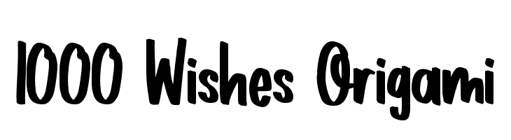 1000 Wishes Origami  नि: शुल्क फ़ॉन्ट्स डाउनलोड