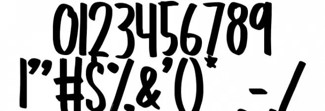 1000 Wishes Origami Font OTHER CHARS