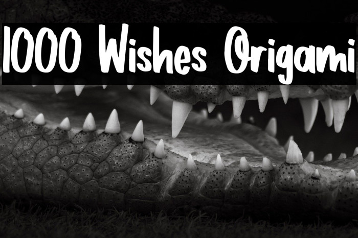 1000 Wishes Origami Example 2