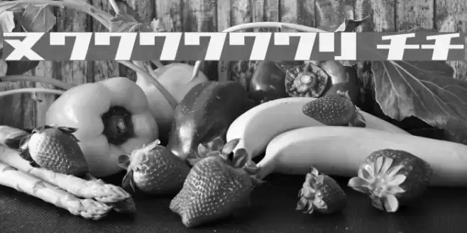 1000000volt Kana Font examples