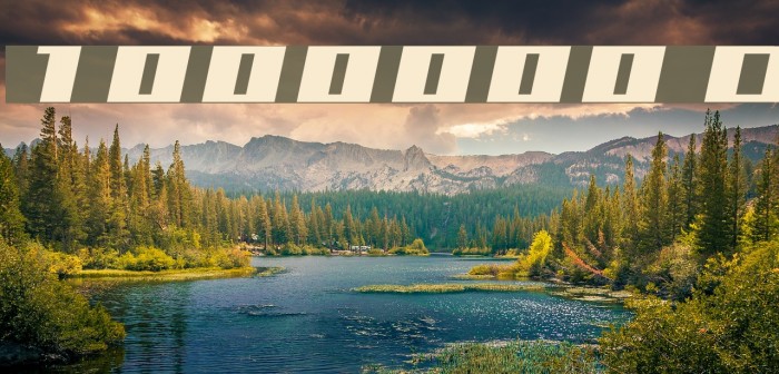 1000000volt Oblique Font examples