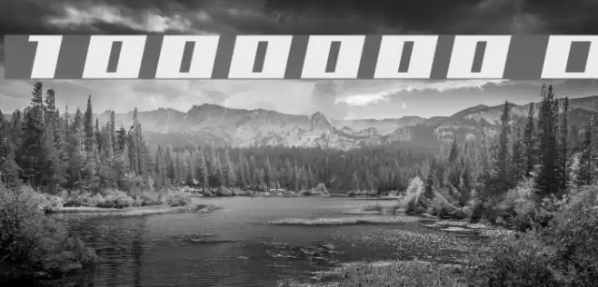 1000000volt Oblique Font examples