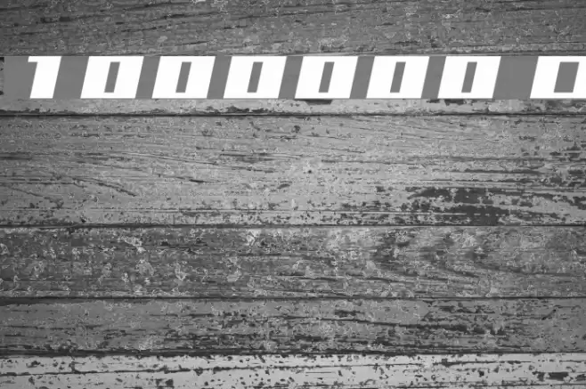 1000000volt Oblique Font examples