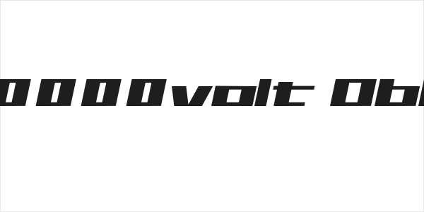 1000000volt Oblique Logo