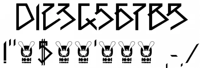 1001head Font Font OTHER CHARS