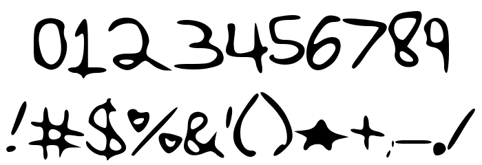100Love Font OTHER CHARS