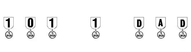 101! #1 Dad  Скачать бесплатные шрифты