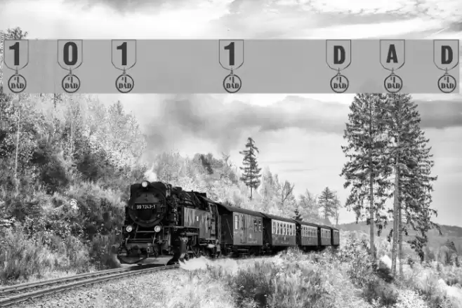 101! #1 Dad फ़ॉन्ट examples