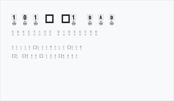 101! #1 Dad Business Card