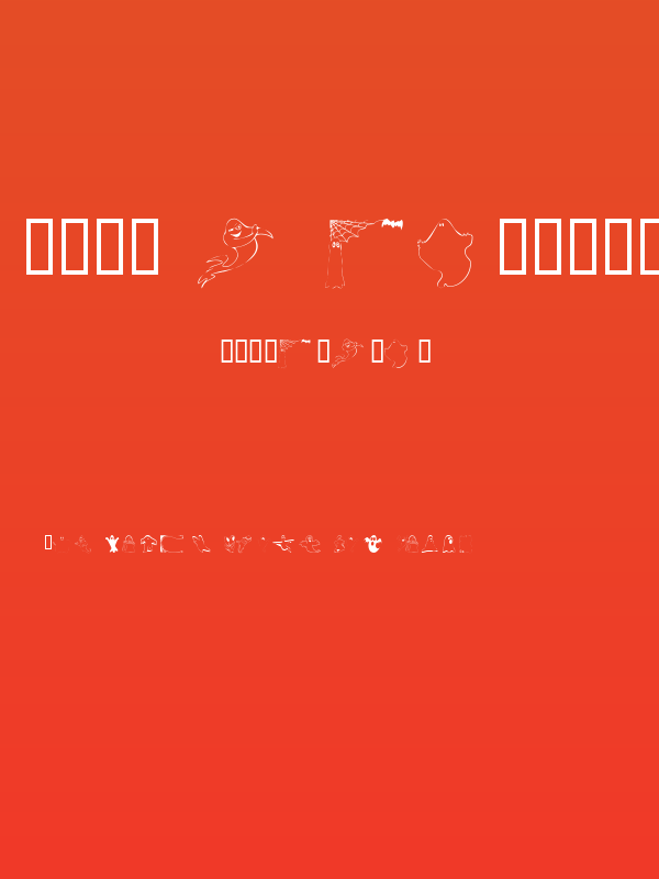 101! A Ghostly Font Poster