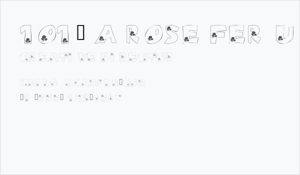 101! A Rose fer U Business Card