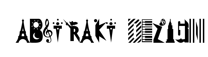 101! Abstrakt DeZign Font