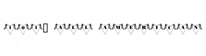101! All American  Frei Schriftart Herunterladen