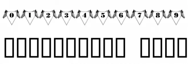 101! All American フォント その他の文字