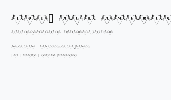 101! All American Business Card