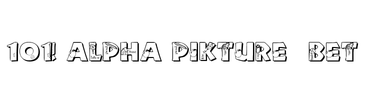 101! Alpha Pikture 'Bet Шрифта