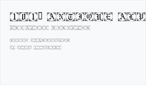 101! Antique Alpha II Business Card