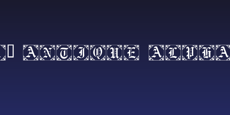 101! Antique Alpha II Social Header