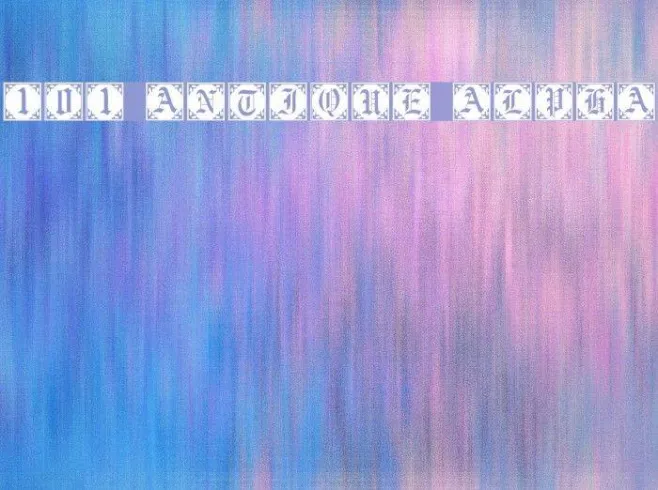 101! Antique Alpha Example 1