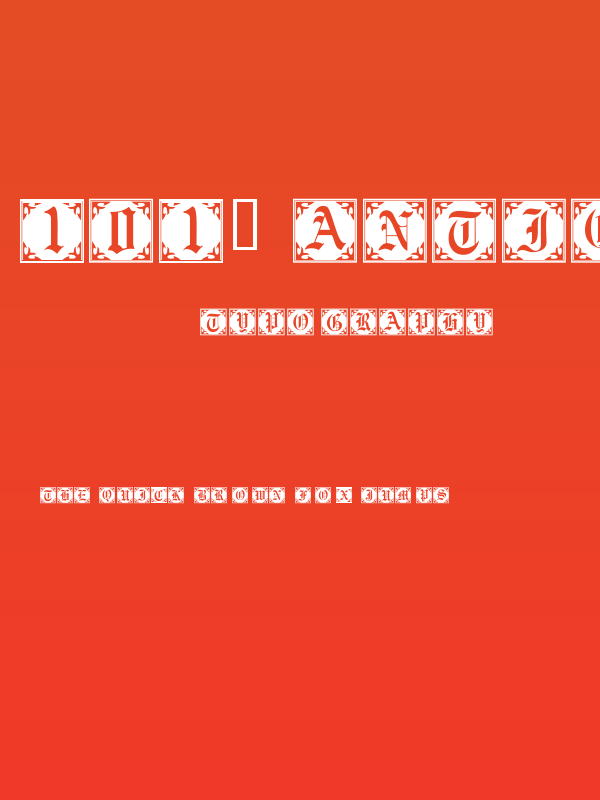 101! Antique Alpha Poster