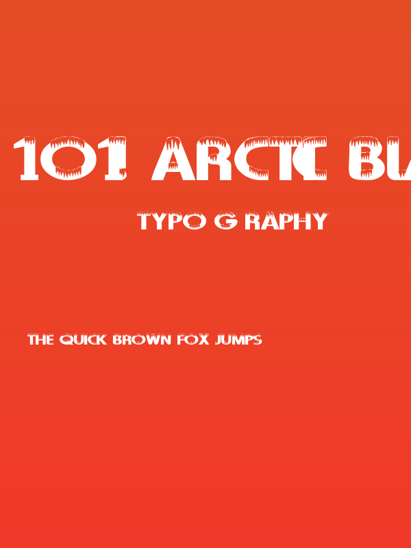 101! Arctic Blast Poster