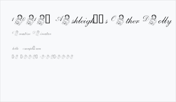 101! Ashleigh's Other Dolly Business Card