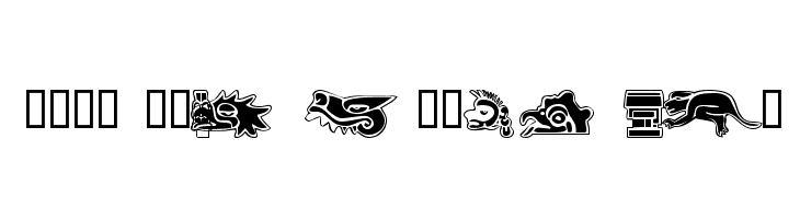 101! Aztec SymbolZ Font