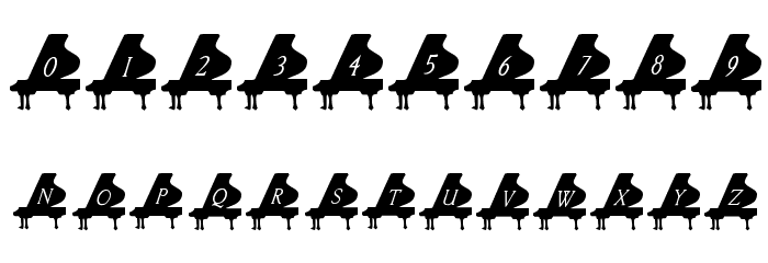 101! Baby Grand Шрифта ДРУГИЕ символов
