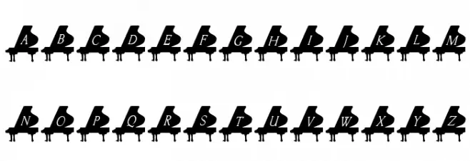 101! Baby Grand Caratteri MINUSCOLO