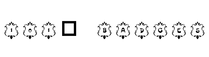 101! Badges Font