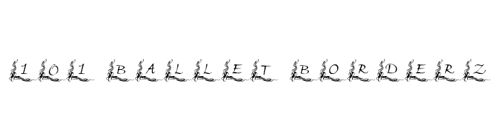 101! Ballet BorderZ Font