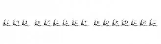 101! Ballet BorderZ  免费字体下载