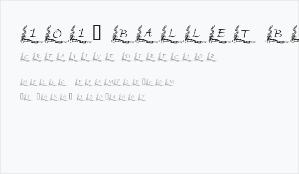 101! Ballet BorderZ Business Card