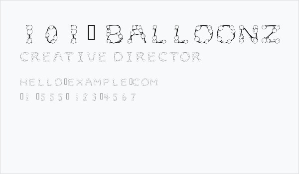 101! BalloonZ Business Card