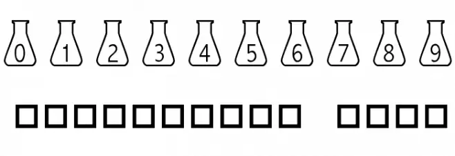 101! Beaker Font OTHER CHARS