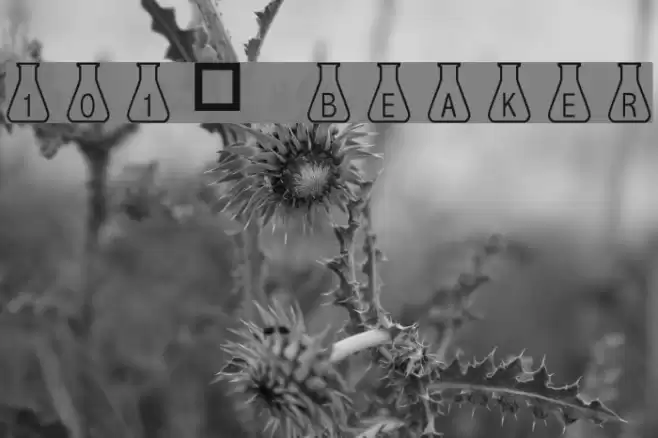 101! Beaker Font examples