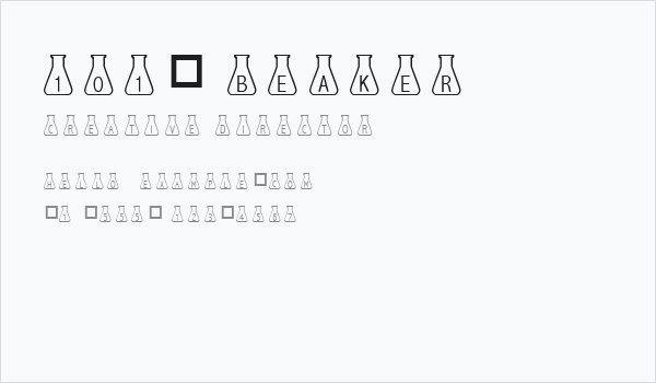 101! Beaker Business Card