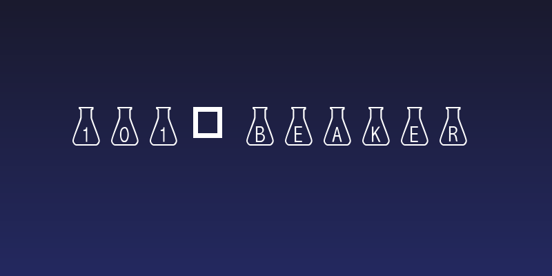 101! Beaker Social Header