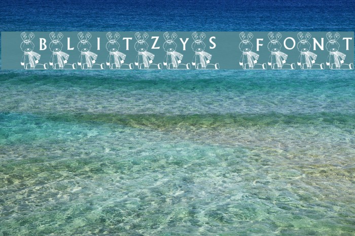 101! Blitzy's Font Font examples