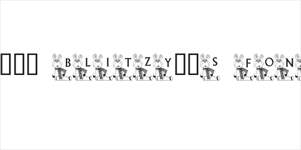 101! Blitzy's Font Logo