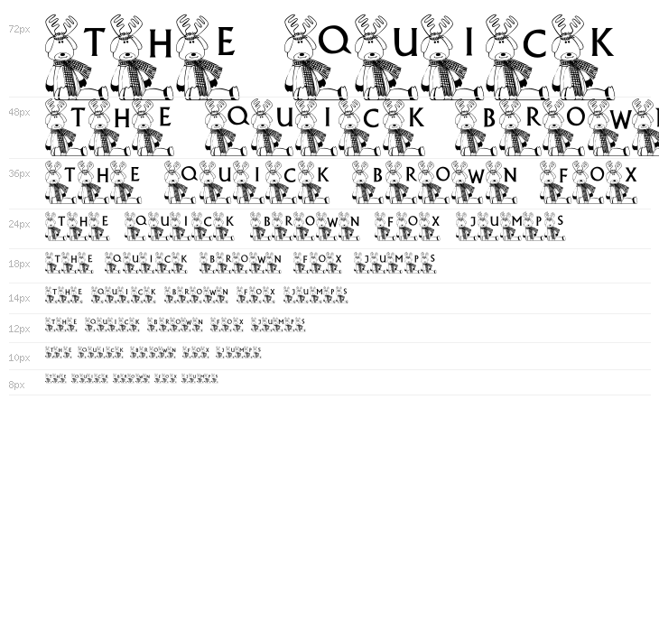 101! Blitzy's Font Waterfall